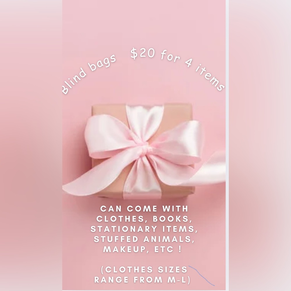 Blind bags $20 for 4 items